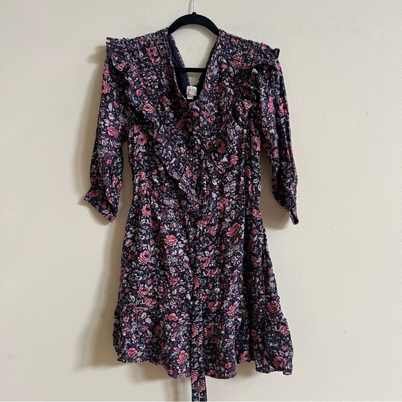 La Vie Rebecca Taylor Toile Floral Ruffle Dress - Picture 7 of 9